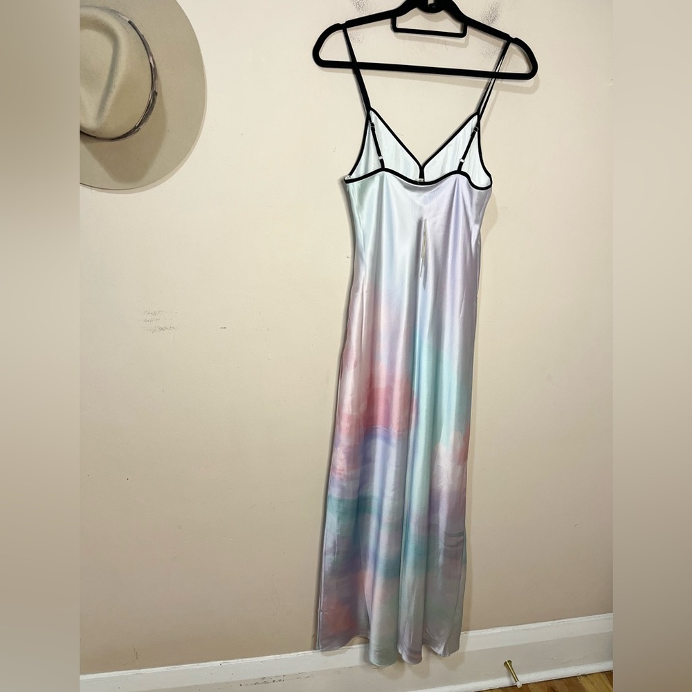 NWT. Anthropologie Geisha Designs Printed Slip Midi Dress. NEW - Picture 7 of 9